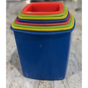Playskool Vintage Stacking And Nesting Cups Complete Set Of 8 Toy